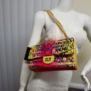 Whats On your mind Graffiti Quilted-Yellow